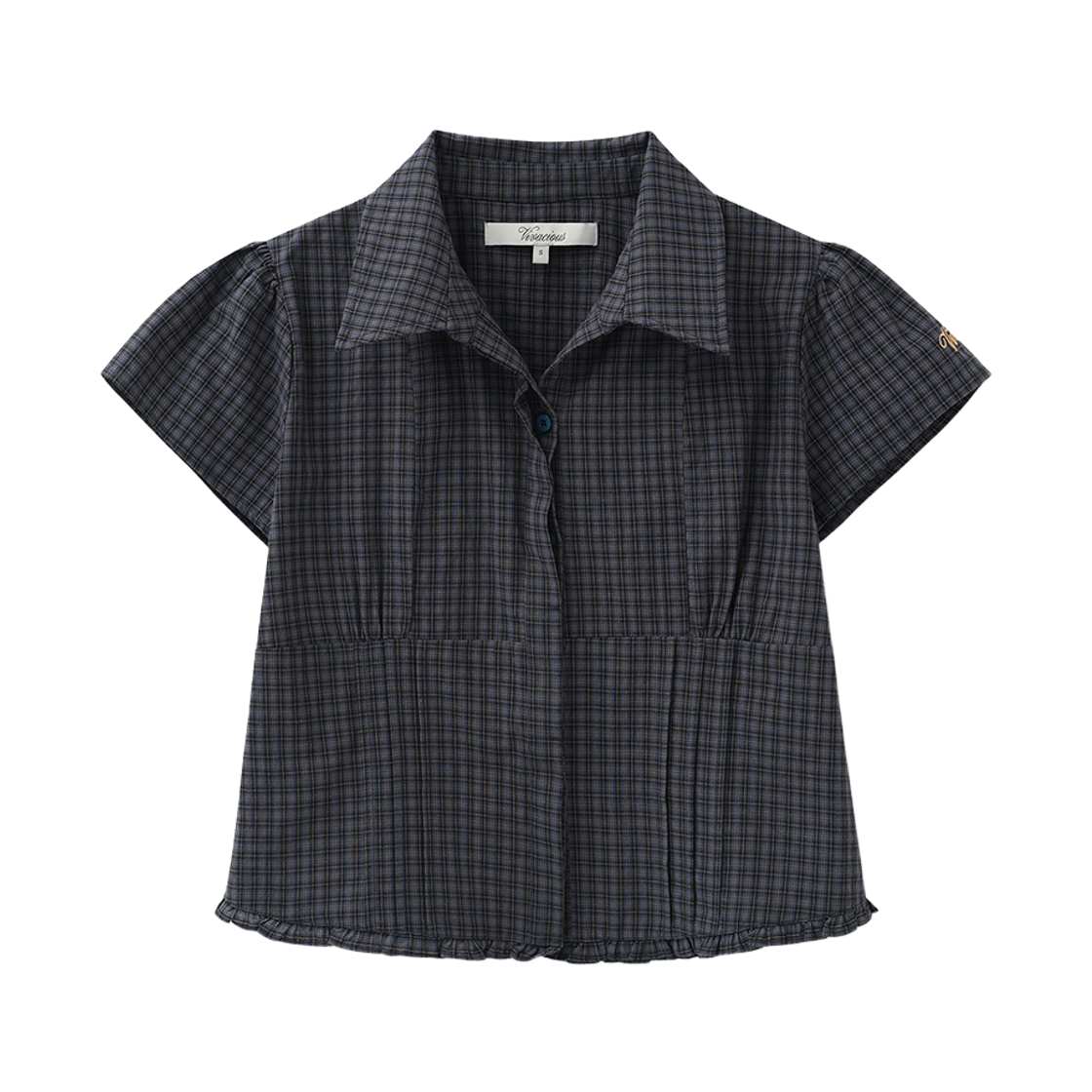 비바셔스 엘리시아 체크 셔츠 네이비(VIVACIOUS Elisia Check Shirt NAVY) - 2