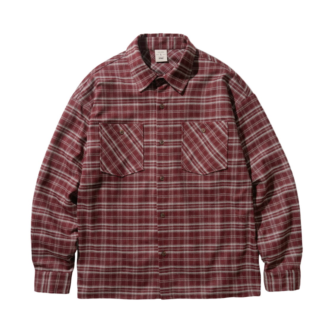 SJLS1543_burgundy_29 FP142 Graft Work Check Shirt Burgundy SJLS1543