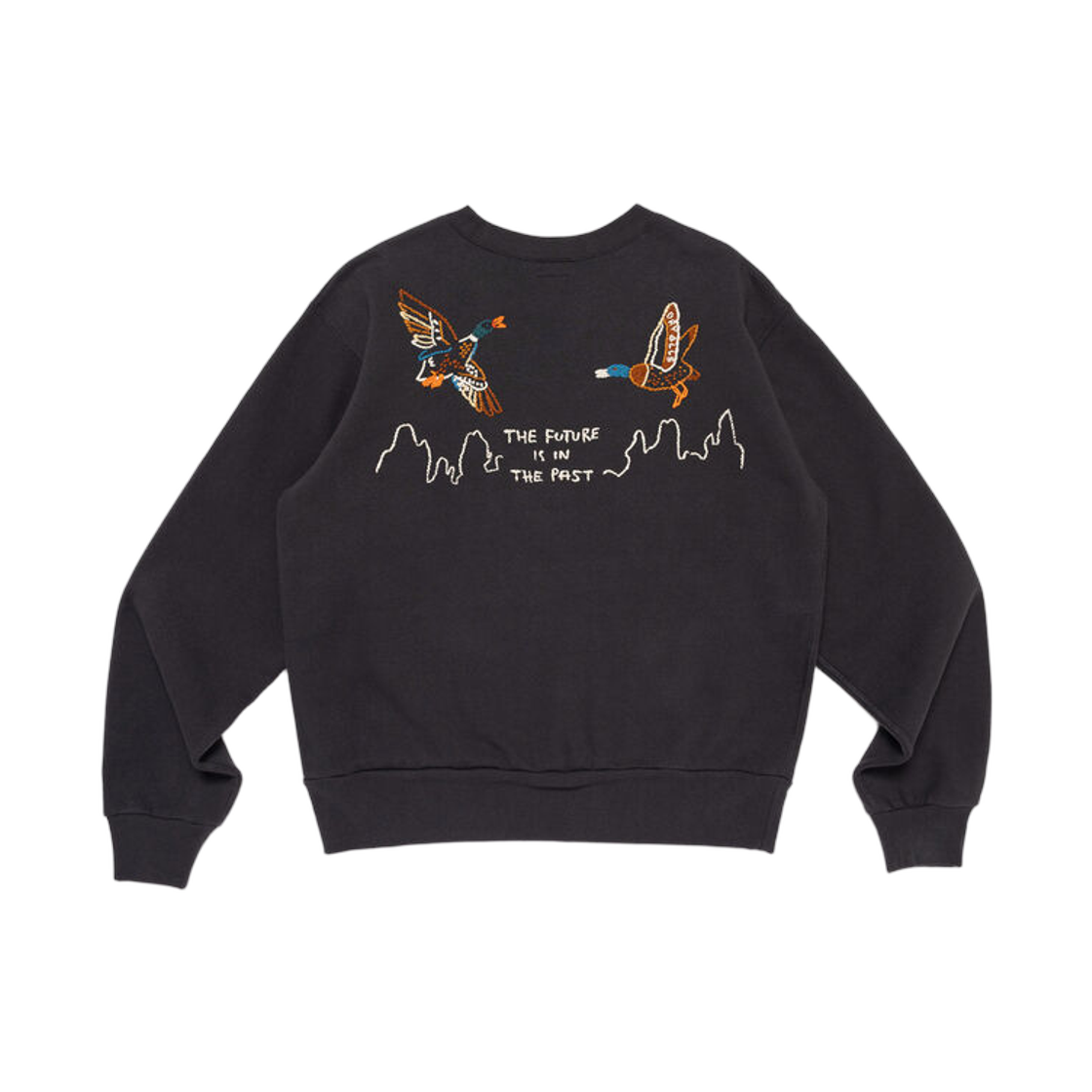 HM32CS048 Human Made Embroidered Sweatshirt Black