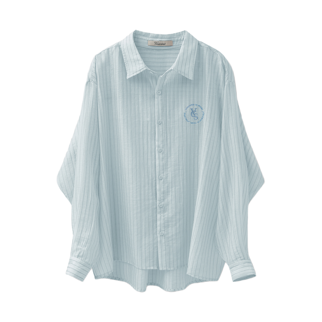 VV61SH08BL VIVACIOUS Aile Stripe Shirt BLUE