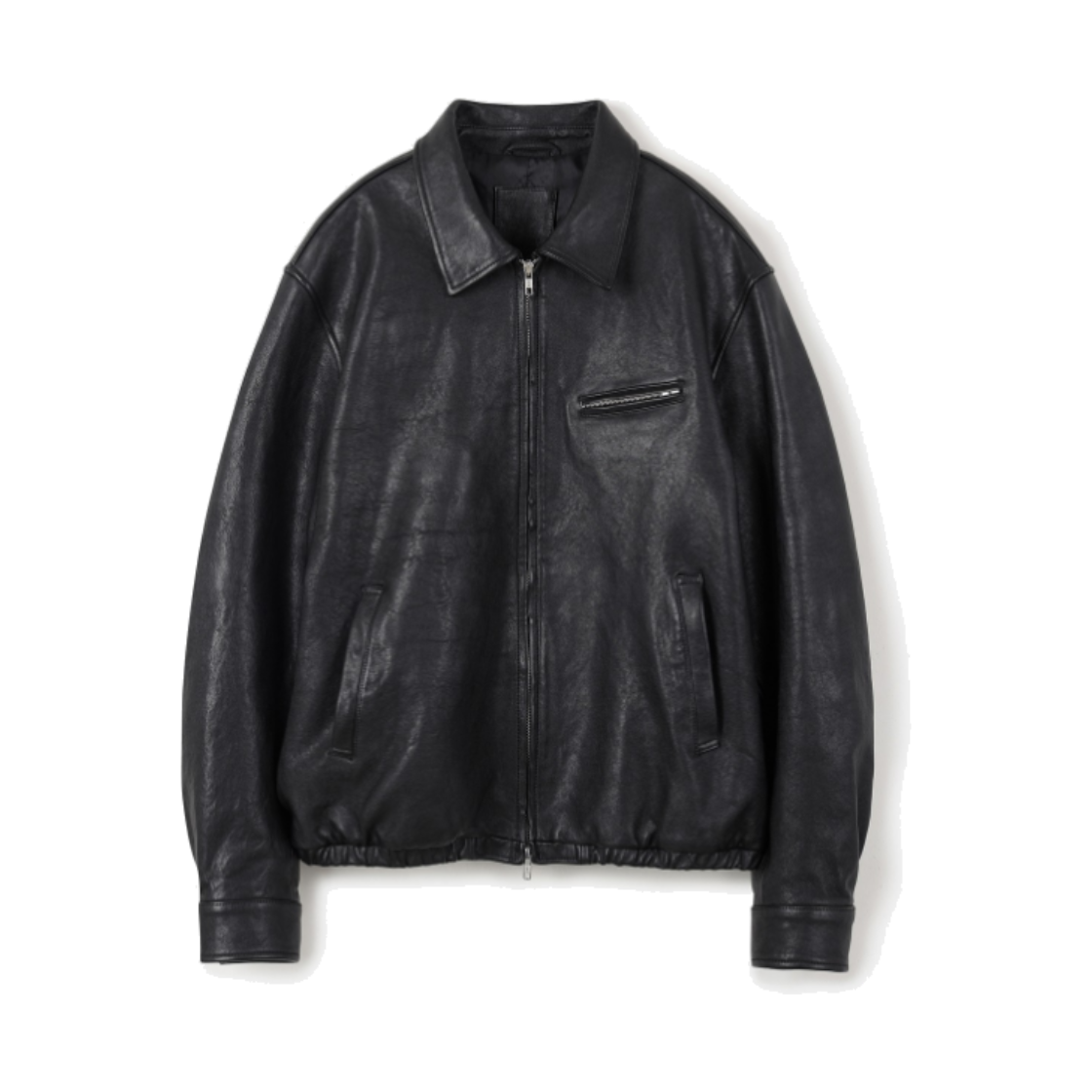 TMUAX26791BKX 24/7 series Vegitable Lambskin Real Leather Jacket Black