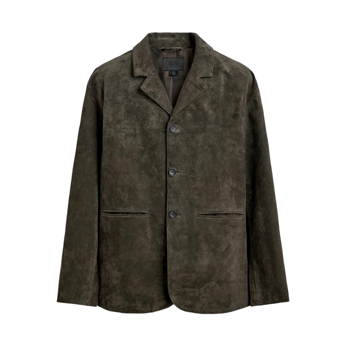 3548/117/505 Zara Suede Leather Blazer Khaki