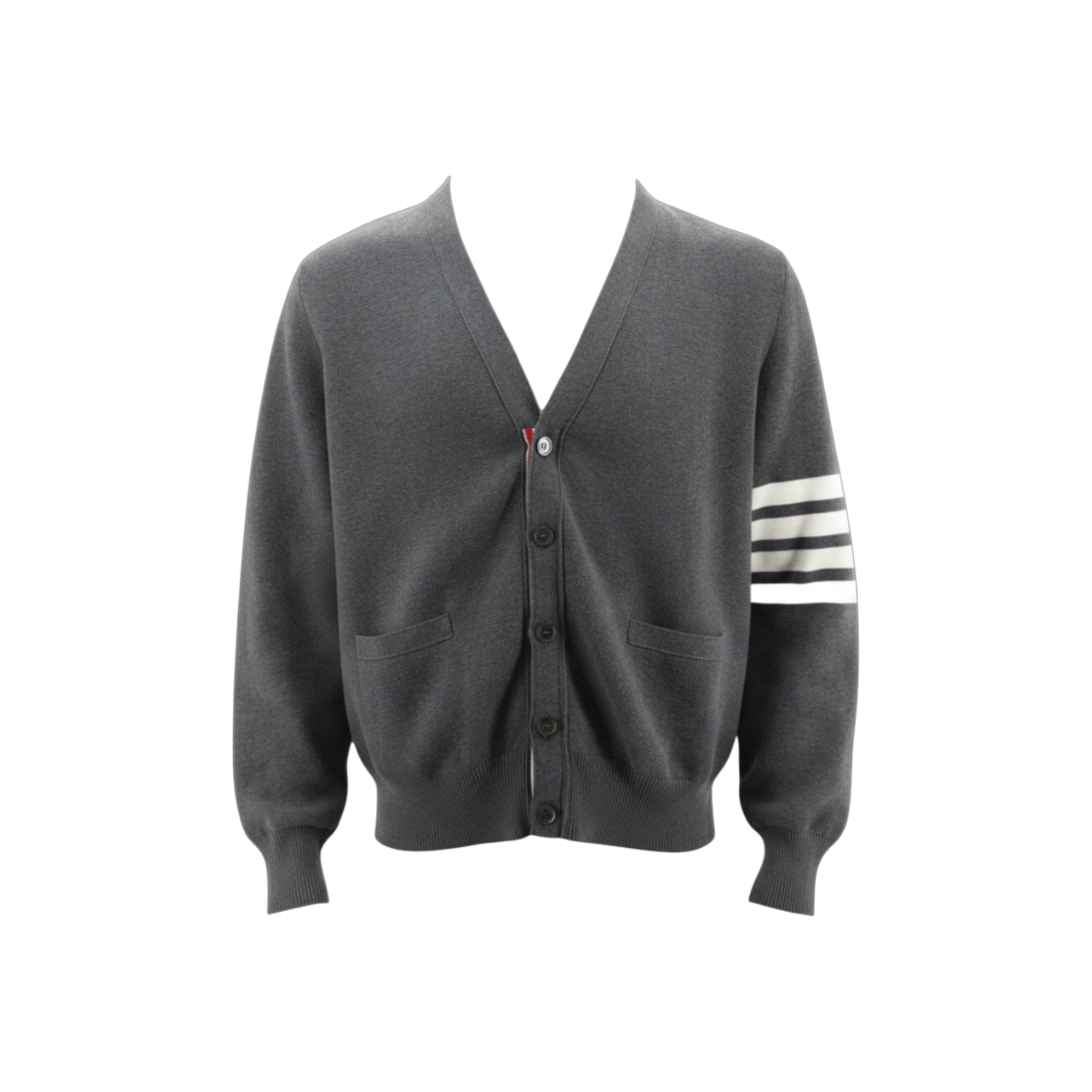IT9JJOASIGUD Thom Browne 4-Bar Stitch Cardigan