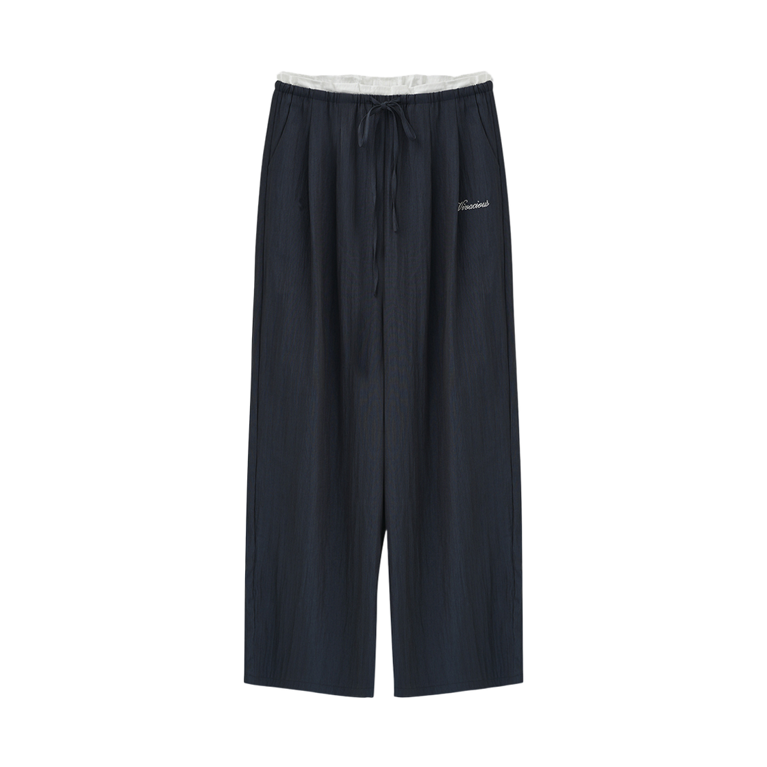 VV62PT02NV VIVACIOUS Raffine Frill Layered Pants Navy