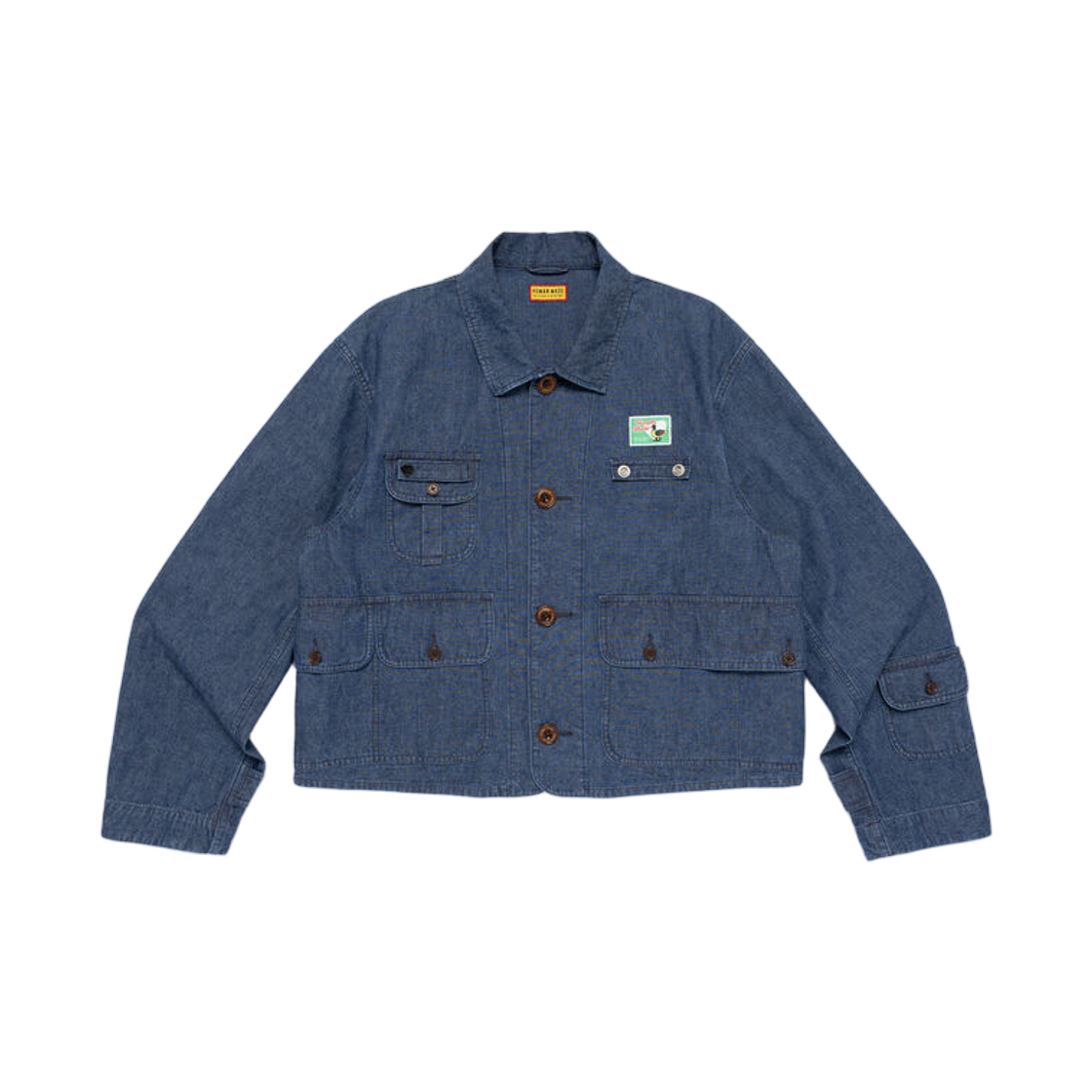 HM32JK042 Human Made Denim Hunting Jacket Indigo