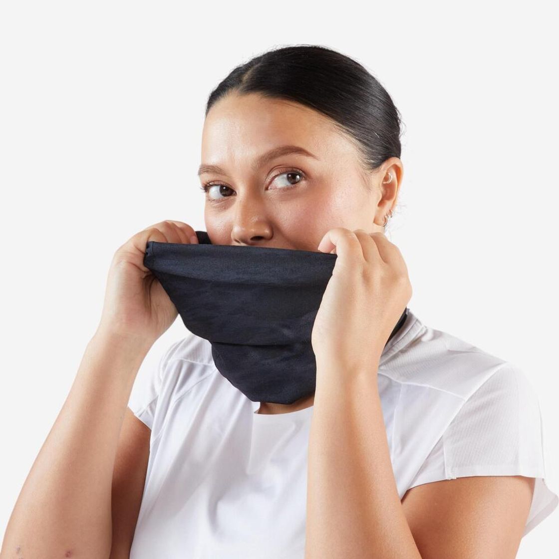 데카트론 러닝 다용도 넥워머 헤드밴드 블랙(Decathlon Running Multi-purpose Neck Warmer Headband Black) - 10
