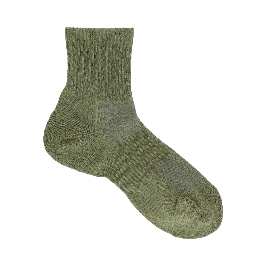 프릭스 스토어 와시 플레인 쿼터 삭스 올리브(Freak's Store Washi Plain Quarter Socks Olive) - 1