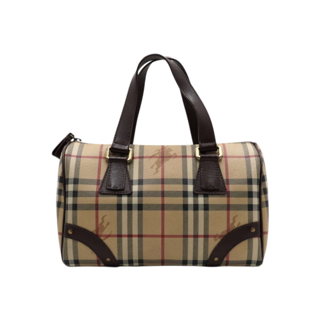 ITGLDHGIBPFT Burberry Haymarket Classic Check Boston Tote Bag