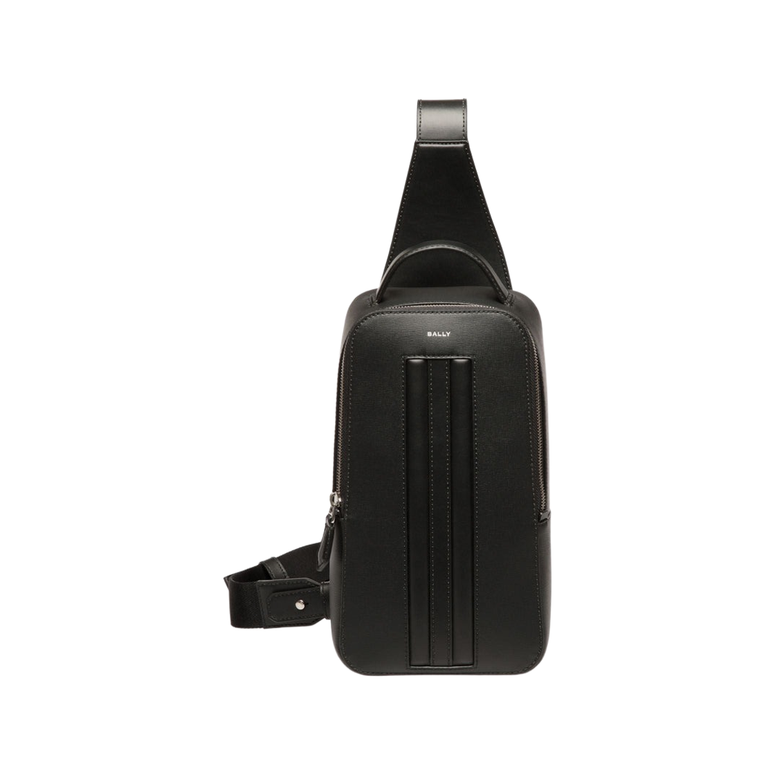 발리 미토스 리사이클 레더 슬링백 블랙(Bally Mythos Sling Bag in Recycled Leather Black)