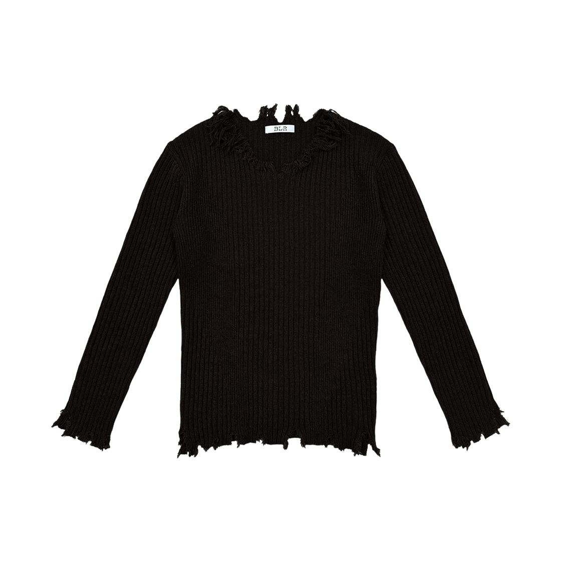비엘알 언래블 라인 니트 블랙(BLR Unravel Line Knit Black)