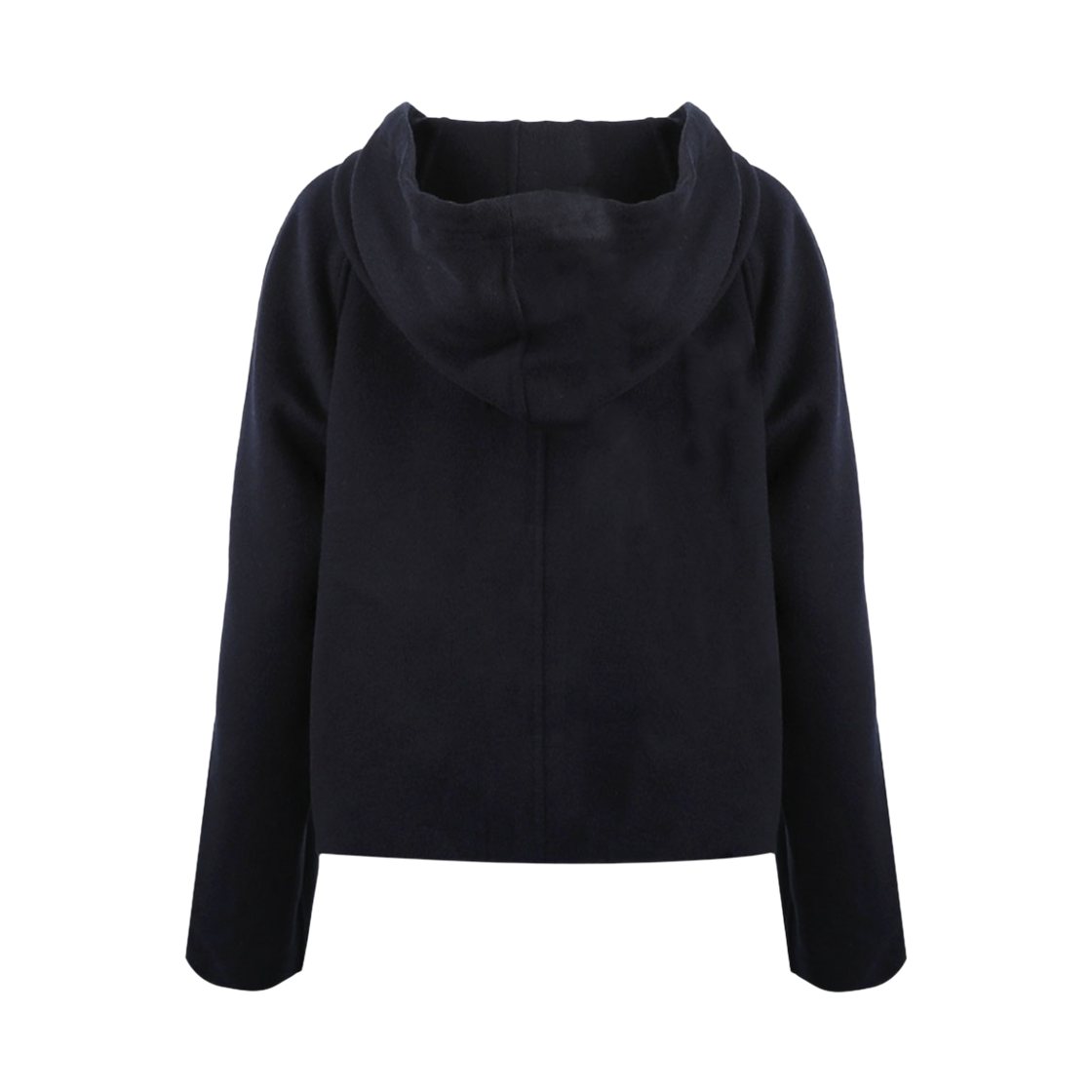 (W) 막스마라 스튜디오 라덴테 후드 집업 숏 코트 네이비((W) Max Mara Studio Radente Hooded Zip Up Short Coat Navy) - 2