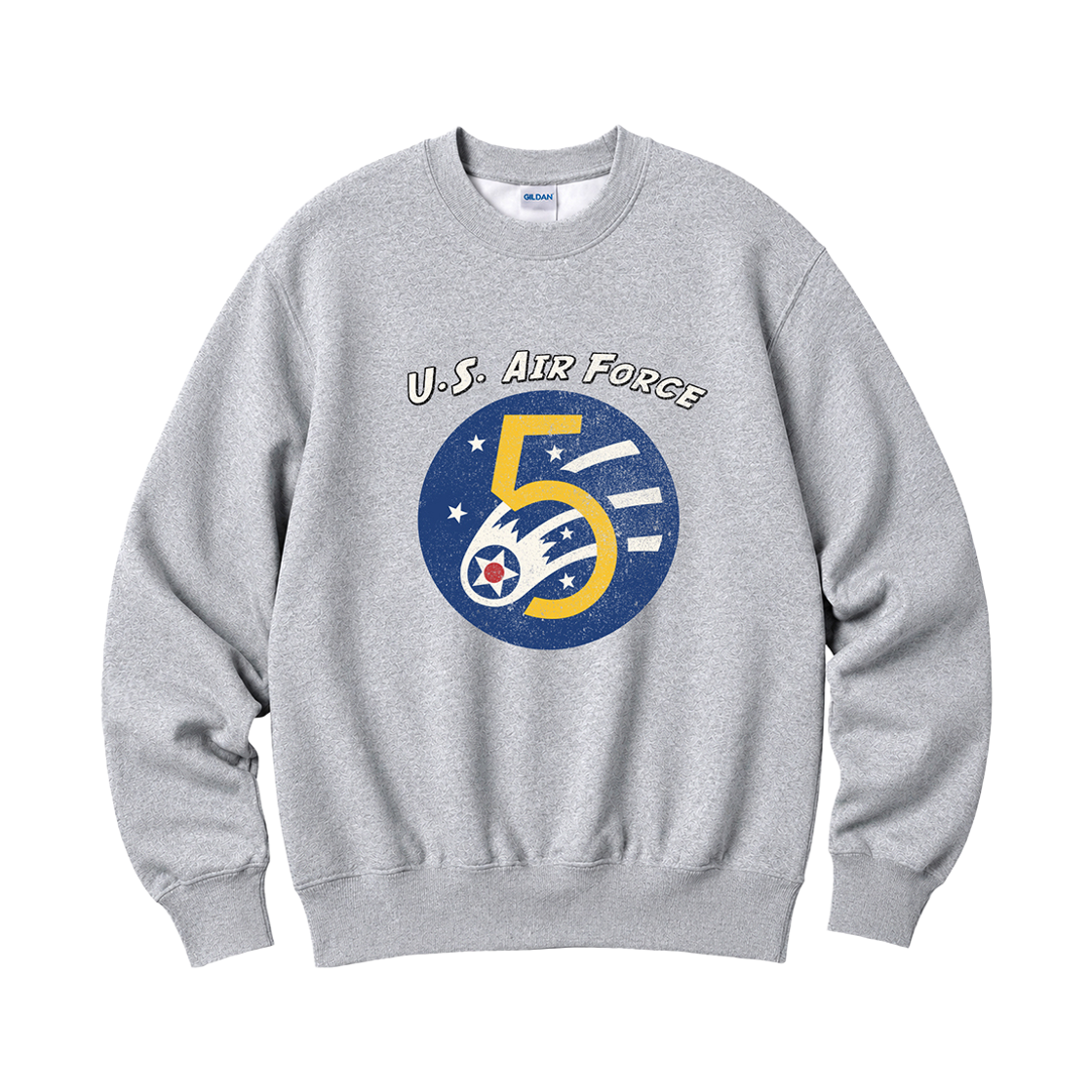 88000_copy Gildan X Vintage Collection U.S AIR FORCE Crewneck Sweat shirt Grey