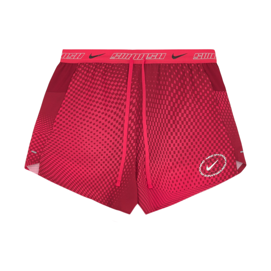 IO1422-606 Nike Stride Dri-Fit 5 Inch Brief Lined Running Shorts Fusion Red - Asia