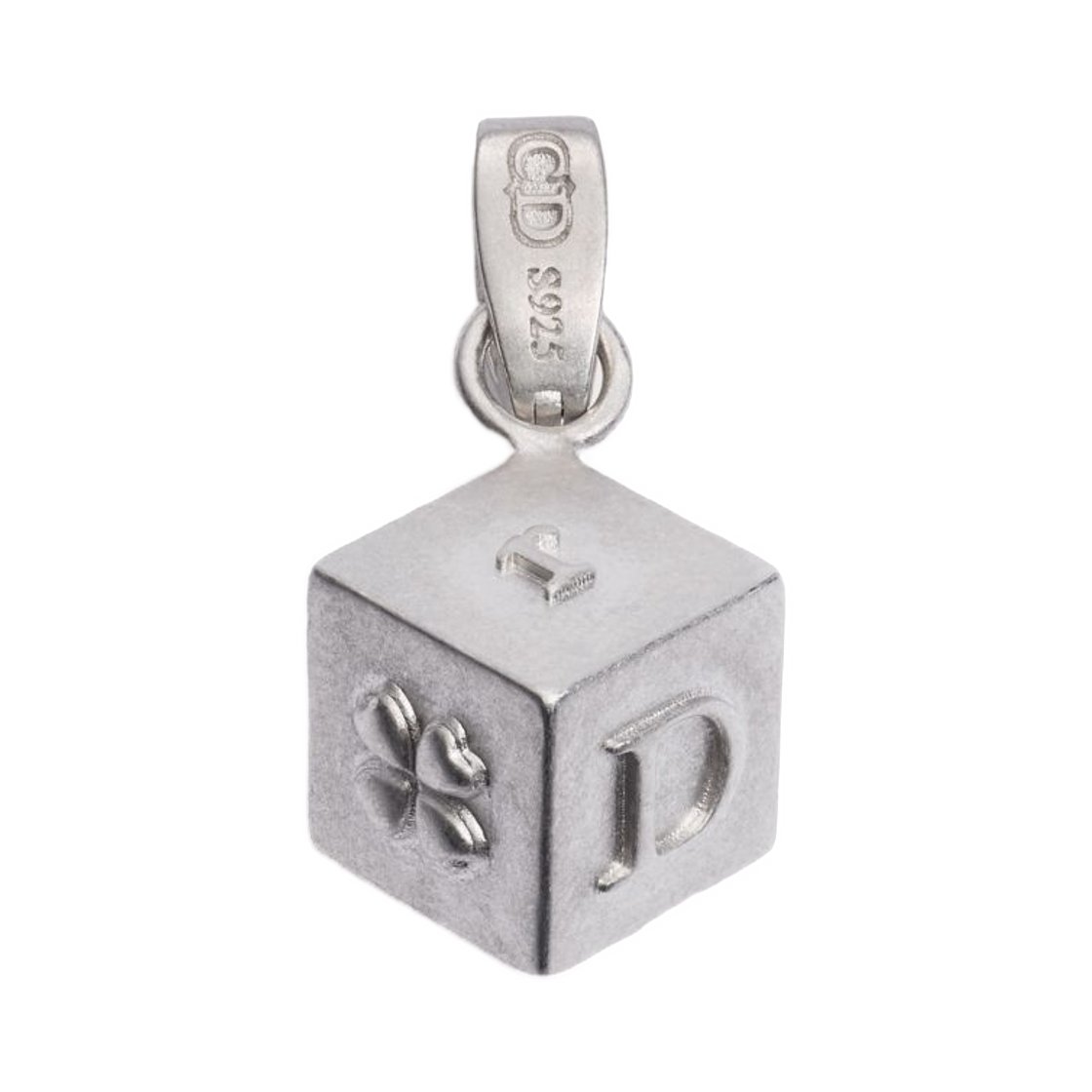 V2116HOMST-D990 Dior Charm Dice Pendant Metal Silver