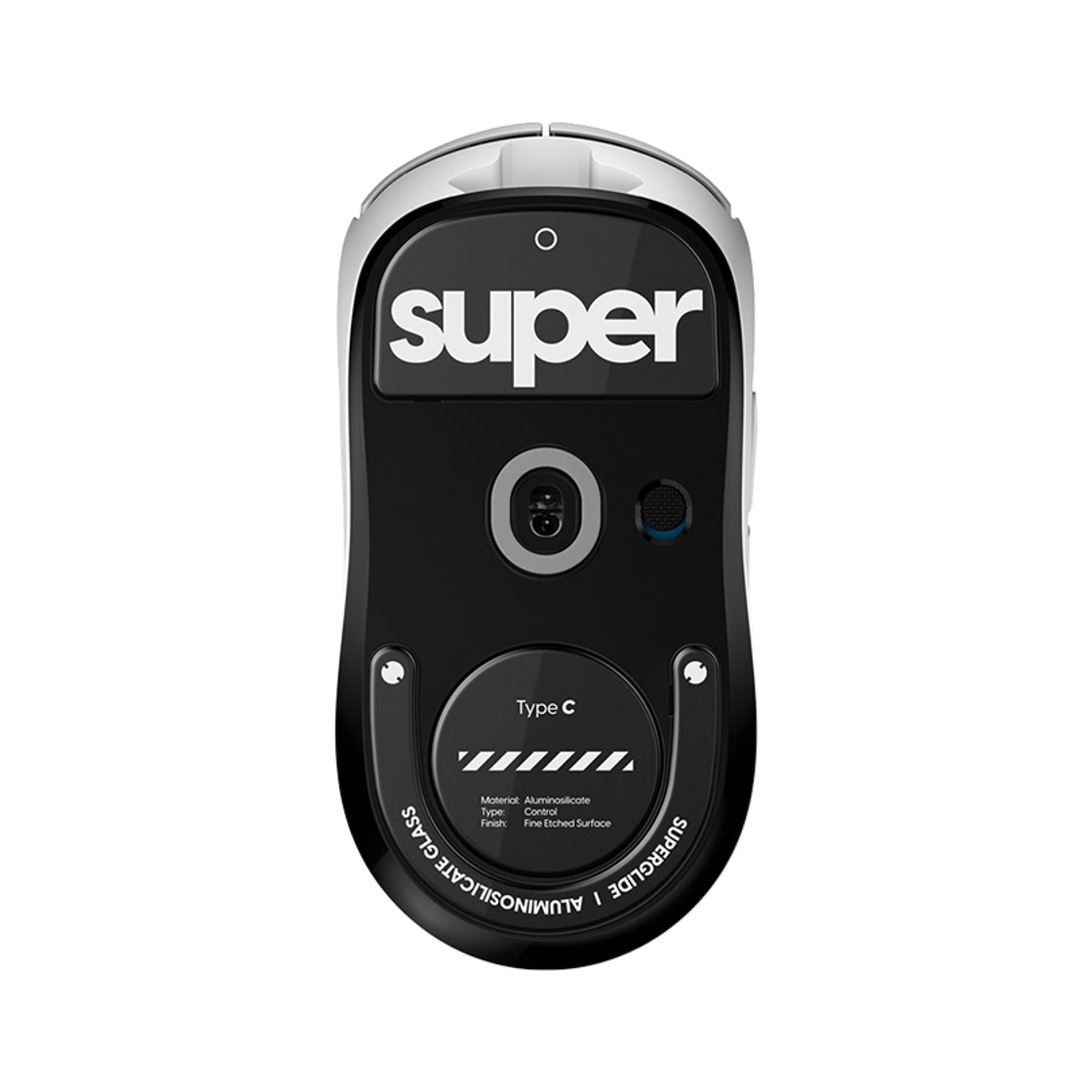 펄사 로지텍 GPRO X 슈퍼라이트2 전용 슈퍼글라이드 유리 마우스피트 블랙색상 Type-C 무광 슈퍼스트라이크 호환(Pulsar Superglide Type-C for Logitech GPro Superlight 2 [Black]) - 2