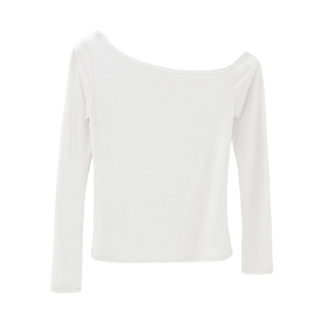 VV62TS06IV VIVACIOUS Marel See-Through Unbalance Tee Ivory
