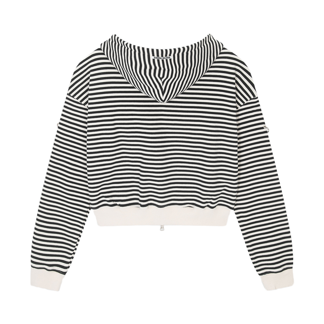 하이타이드 프랭키 미우스피츠 크롭 와이어 집업 후디 스카이 블랙(HIGHTIDE FRANKIE Meowsfits Crop Wire Zip-Up Hoodie Black) - 3