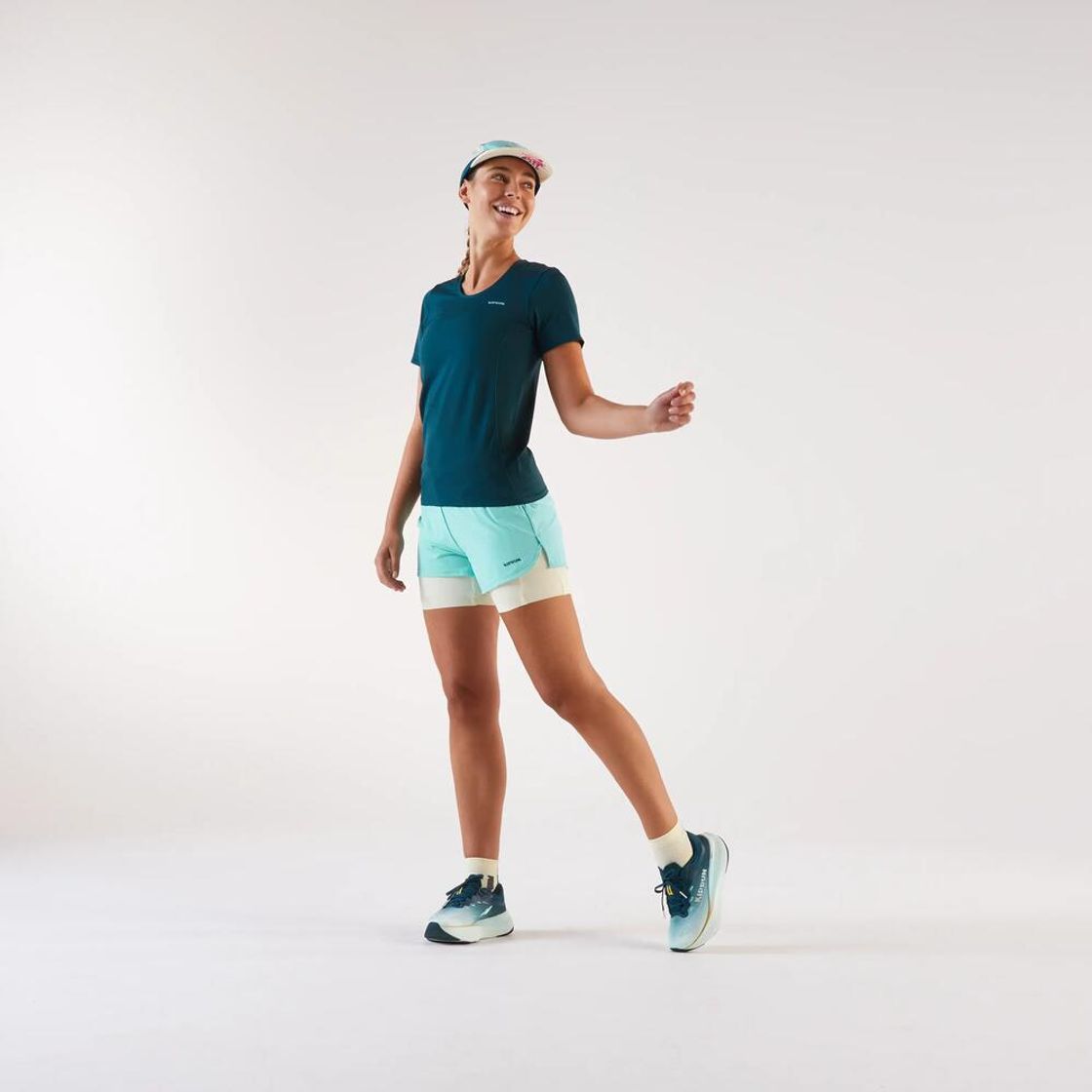 데카트론 러닝 5패널 캡 모자 틸 블루(Decathlon Running 5-Panel Cap Teal Blue) - 9