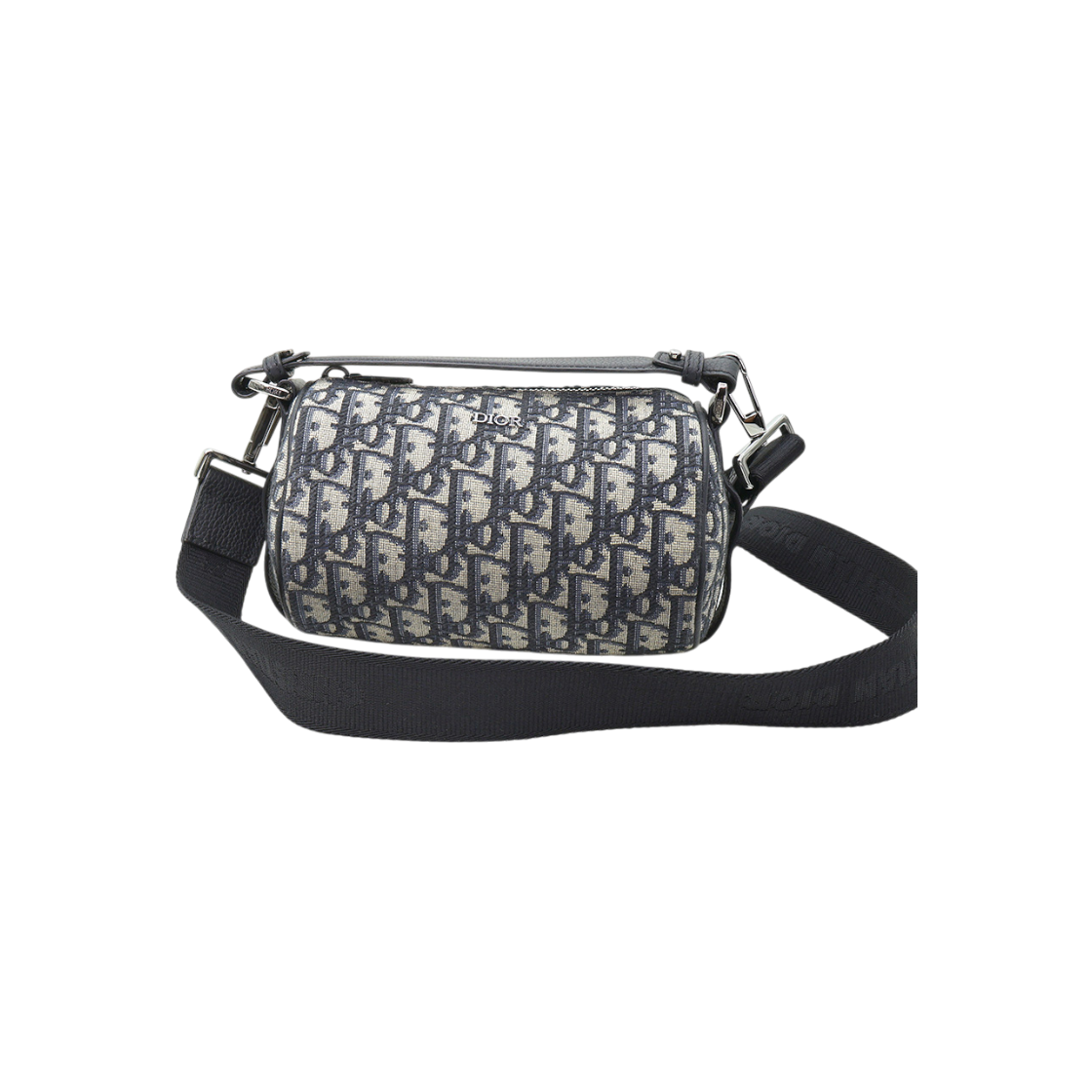 ITGMSL2A5M9V Dior Blue Oblique Jacquard Mini Roller Messenger Bag
