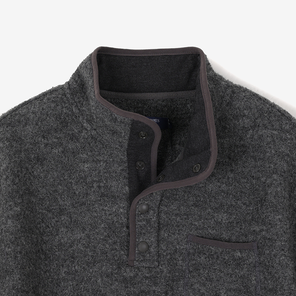 세인트제임스 봉봉 울 플리스 GRY ASJU2G3KR52-GRY(Saint James Bon Bon Wool Fleece GRY ASJU2G3KR52-GRY) - 3
