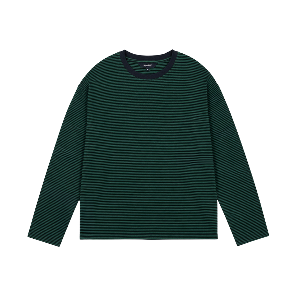 누아트 스튜디오 스트라이프 긴팔 티셔츠 그린(NUART STUDIO Stripe Long Sleeve T-Shirt Green)