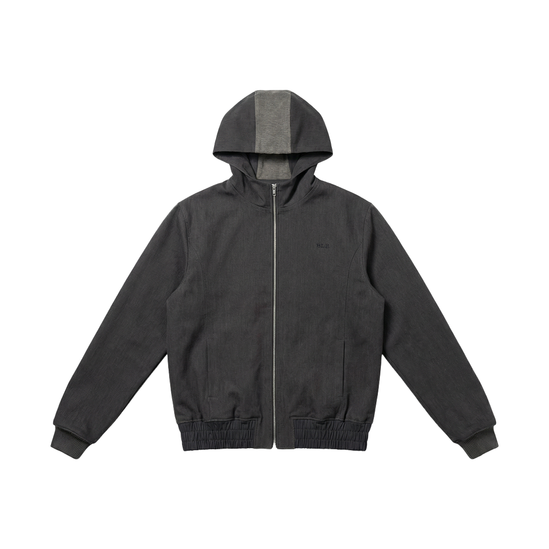 B6CJK02KHA BLR Faded Contrast Hoodie Jacket Khaki