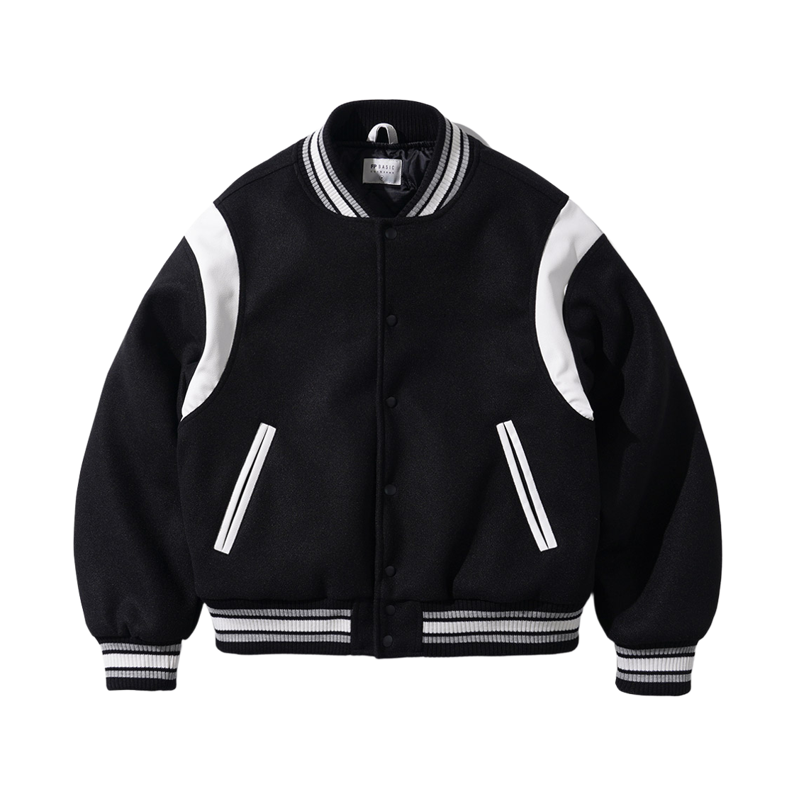 JDOT1379_black_29 FP142 New city wool blend varsity jacket black JDOT1379