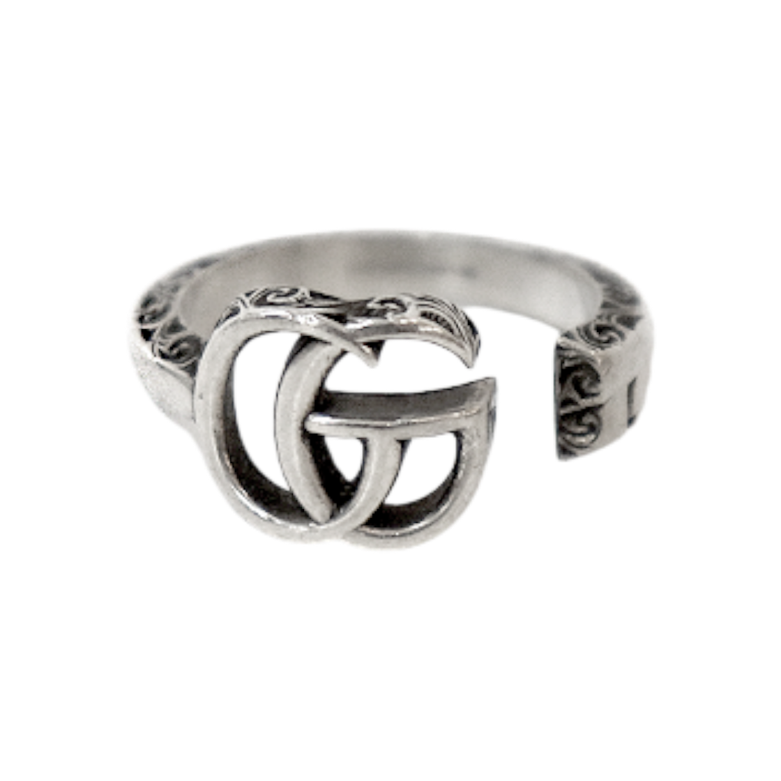 ITPEL937BTH5 Gucci Double G Key Silver Ring
