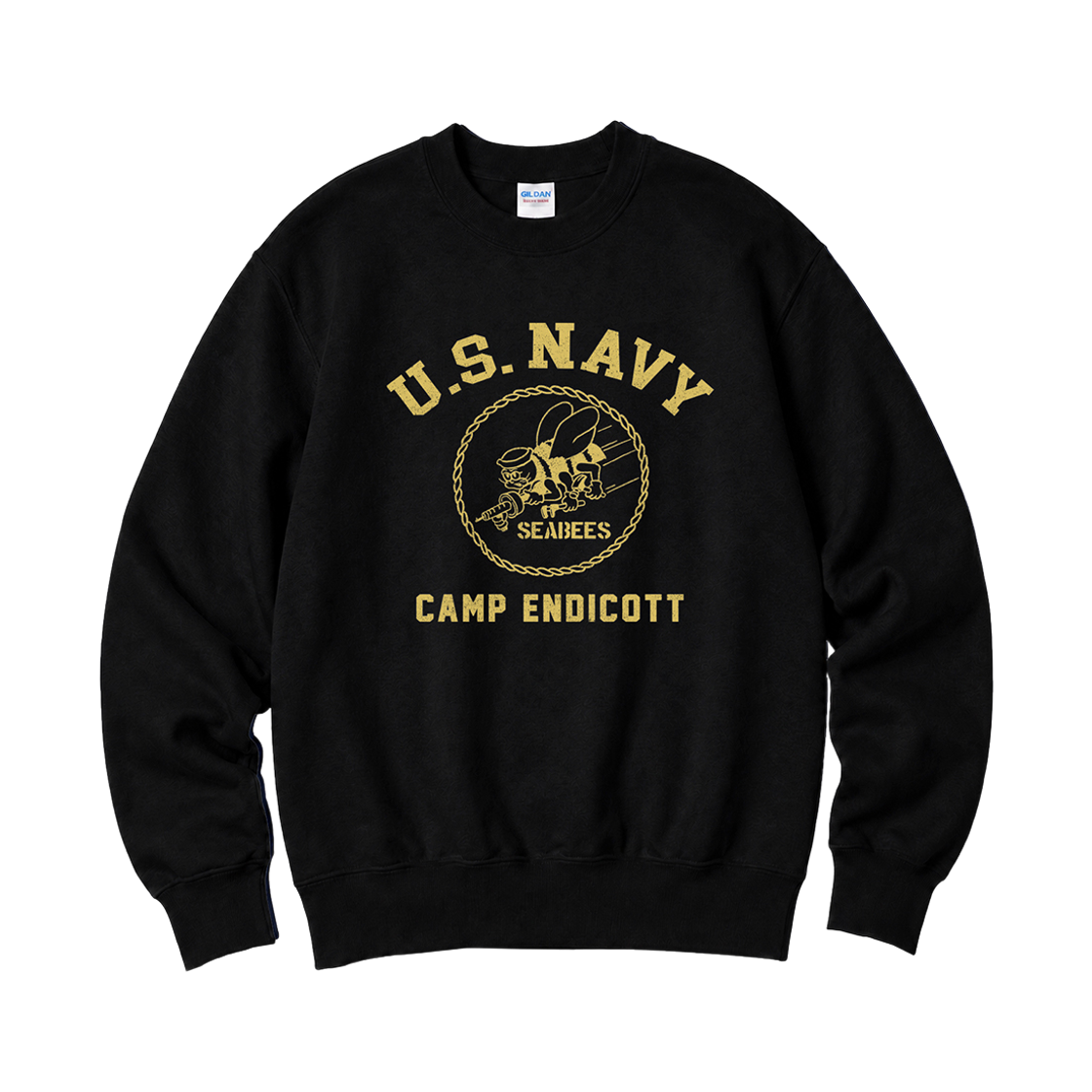 88000_copy Gildan X Vintage Collection US_NAVY Crewneck Sweat shirt Black