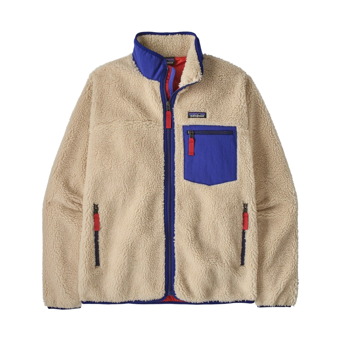 Patagonia Patagonia Classic Retro-X Fleece Jacket Dark Natural W Cobalt Blue · S
