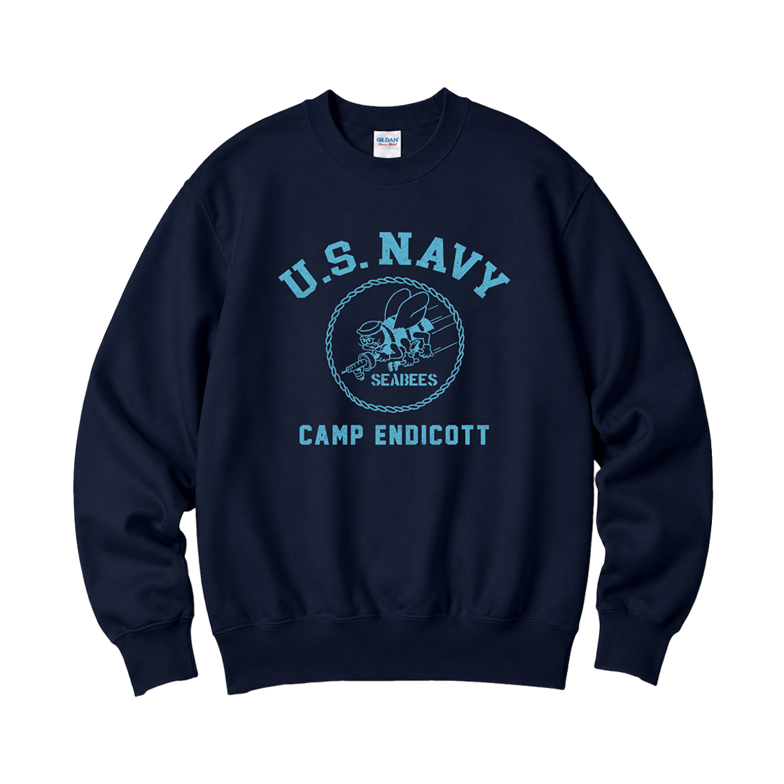 88000_copy Gildan X Vintage Collection US_NAVY Crewneck Sweat shirt Navy