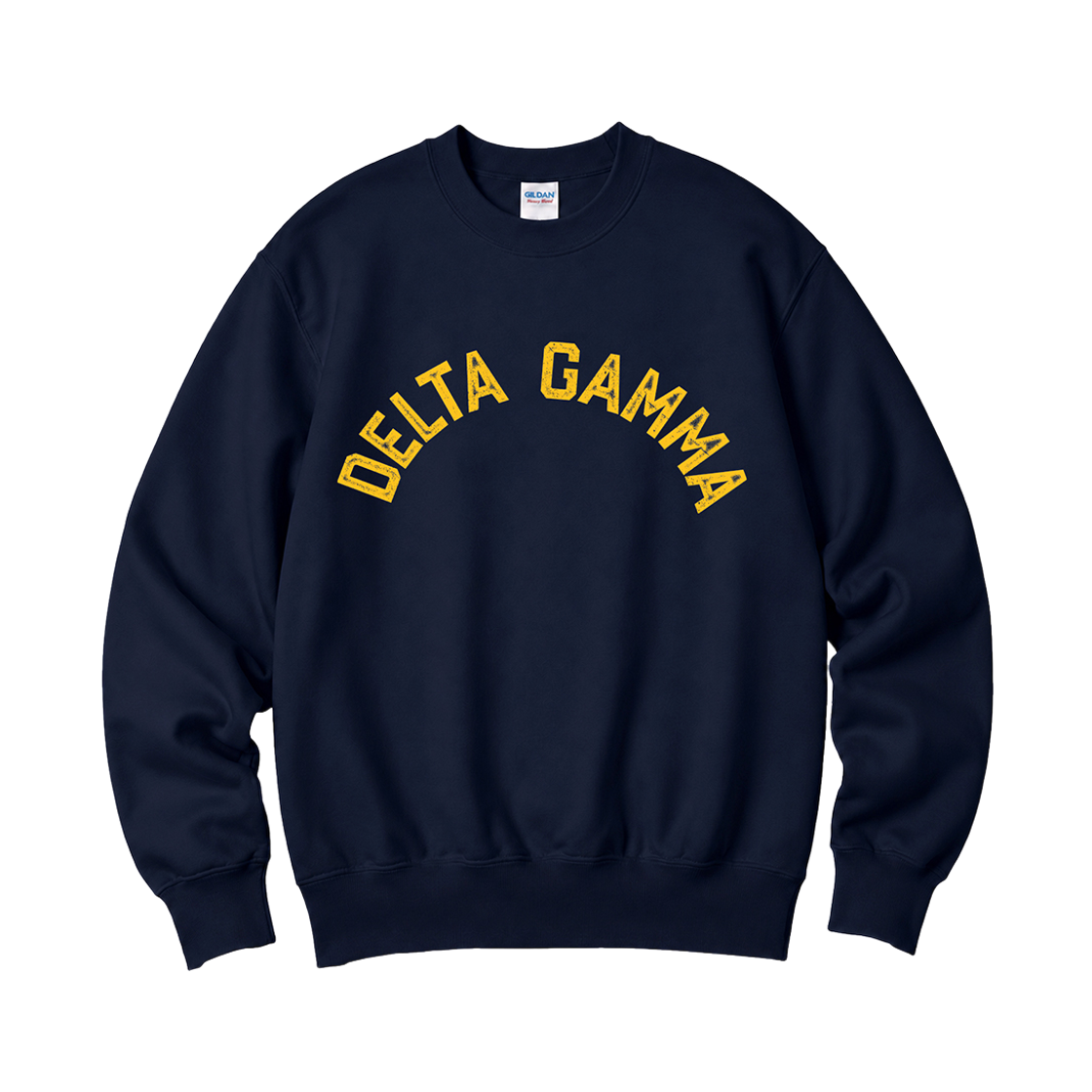88000_copy Gildan X Vintage Collection DELTA GAMMA Crewneck Sweat shirt NAVY