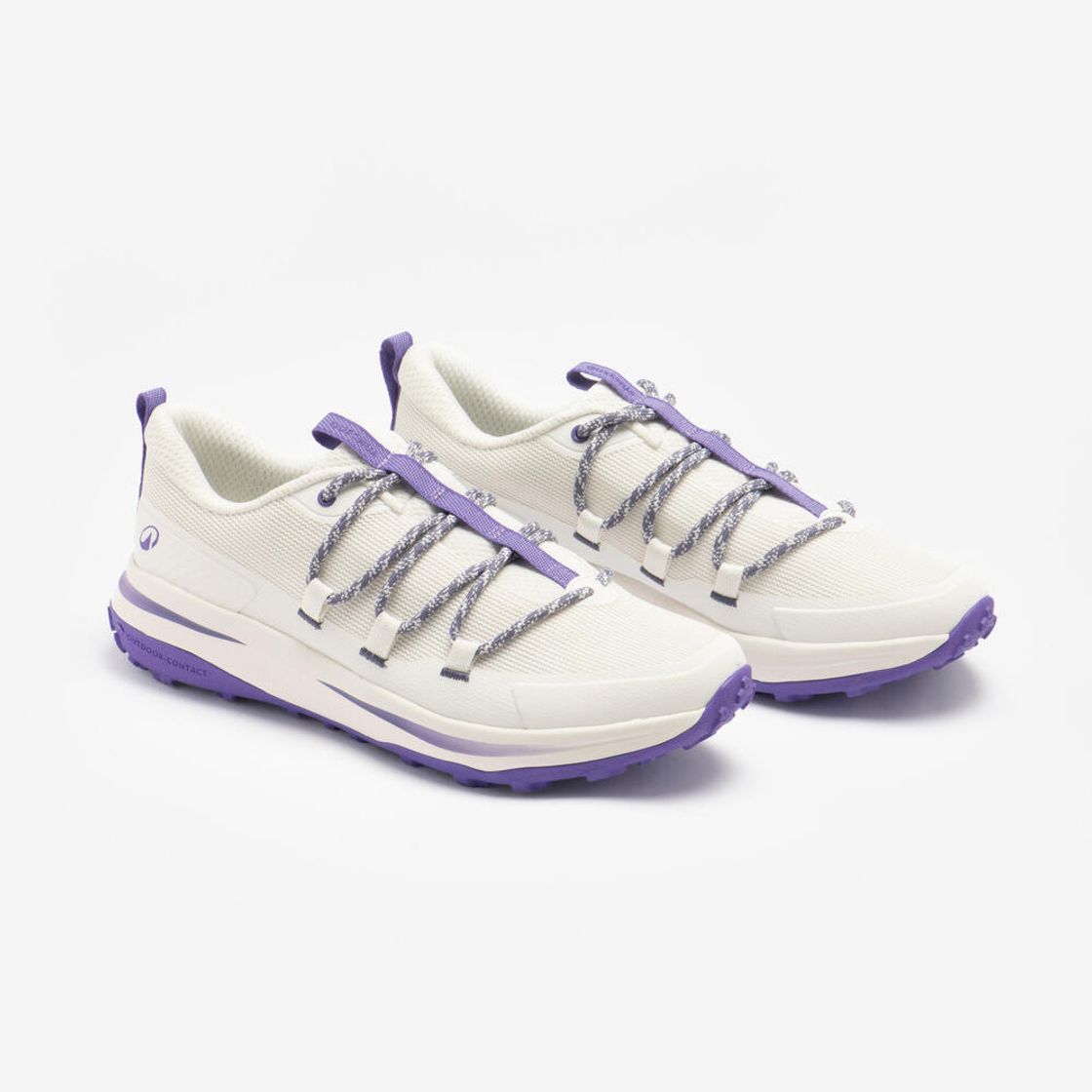 데카트론 여성 로우컷 하이킹화 프레시 NH500 코튼 화이트(Decathlon Women's Low-Cut Hiking Shoes Fresh NH500 Cotton White) - 3