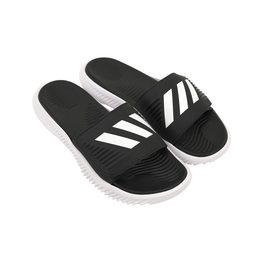 아디다스 알파리스폰스 1.0 슬라이드 코어 블랙 클라우드 화이트(Adidas Alpharesponse 1.0 Slides Core Black Cloud White) - 4