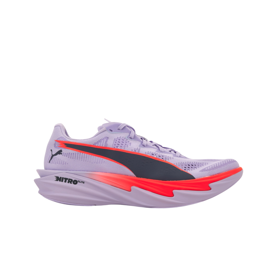 푸마 디비에이트 나이트로 엘리트 4 라이트 라벤더 울트라 레드 인키 뎁스(Puma Deviate Nitro Elite 4 Light Lavender Ultra Red Inky Depths)