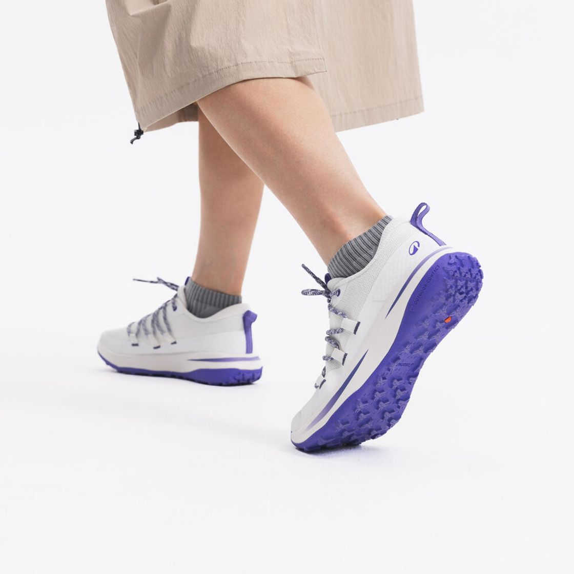 데카트론 여성 로우컷 하이킹화 프레시 NH500 코튼 화이트(Decathlon Women's Low-Cut Hiking Shoes Fresh NH500 Cotton White) - 8