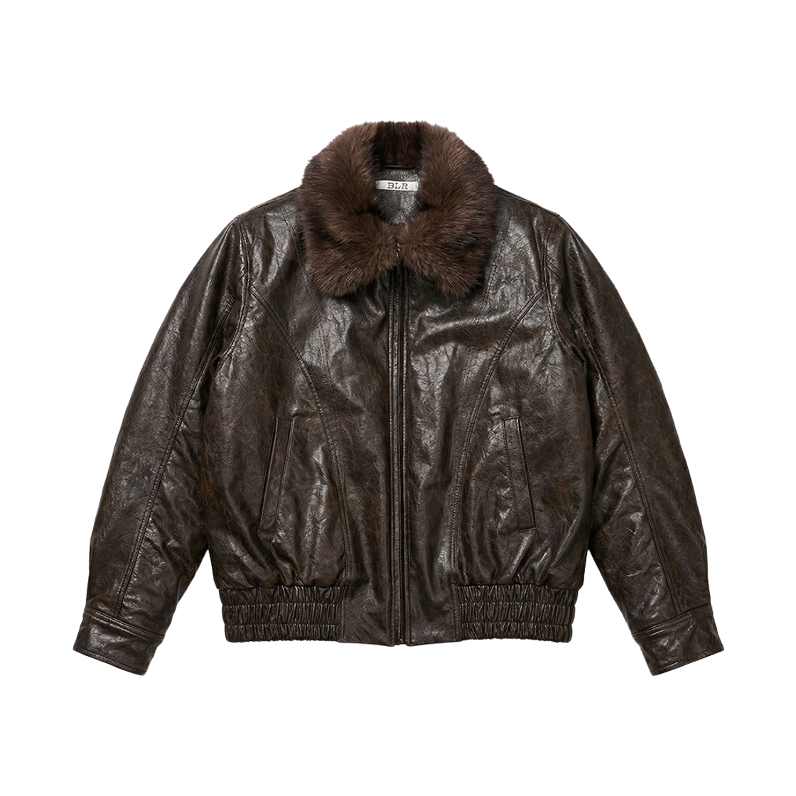 비엘알 크랙드 트레이스 자켓 브라운(BLR Cracked Trace Jacket Brown)