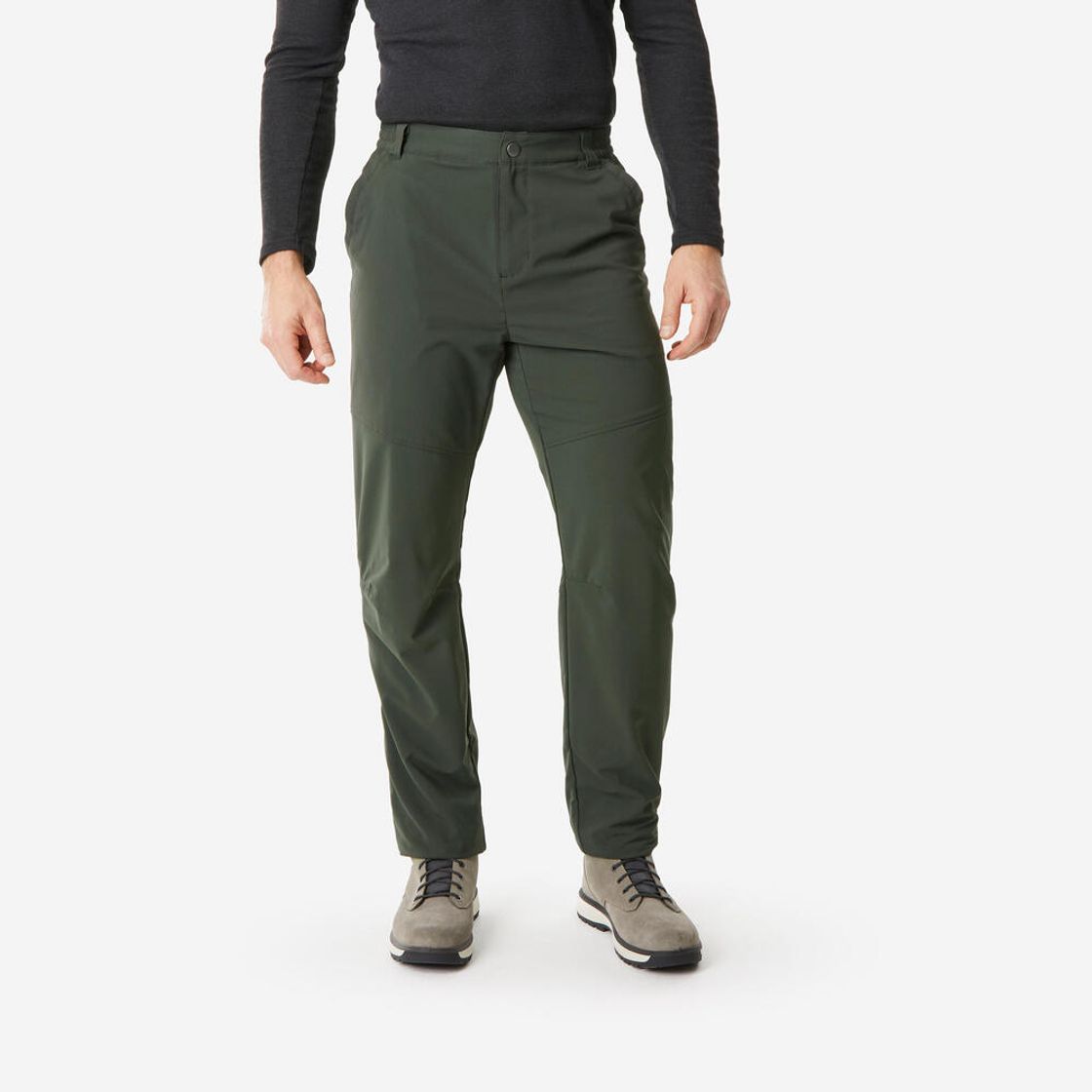 데카트론 남성 등산 발수 바지 NH100 브론즈 그린(Decathlon Men's Hiking Water-Repellent Pants NH100 Bronze Green) - 2