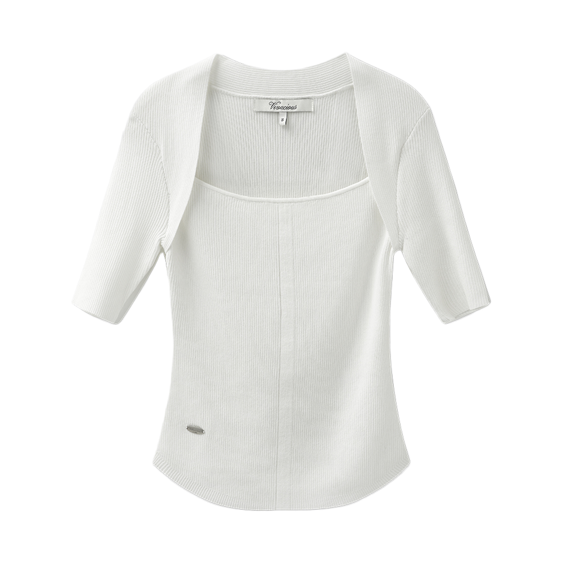 비바셔스 엘리아 볼레로 하프 슬리브 니트 아이보리(VIVACIOUS Elia Bolero Half-sleeve Knit IVORY) - 2