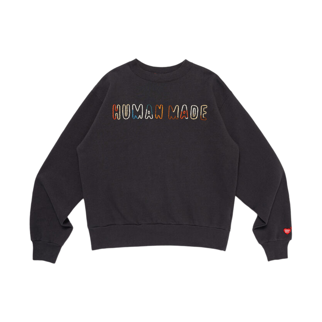휴먼 메이드 자수 스웨트셔츠 블랙(Human Made Embroidered Sweatshirt Black) - 2