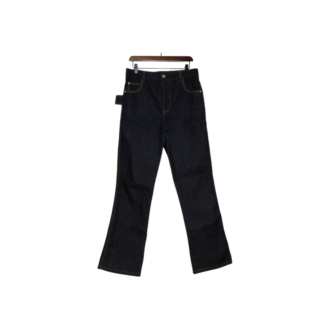 ITGA5L3FVWET Bottega Veneta Indigo Blue Contrast Stitch Denim Pants