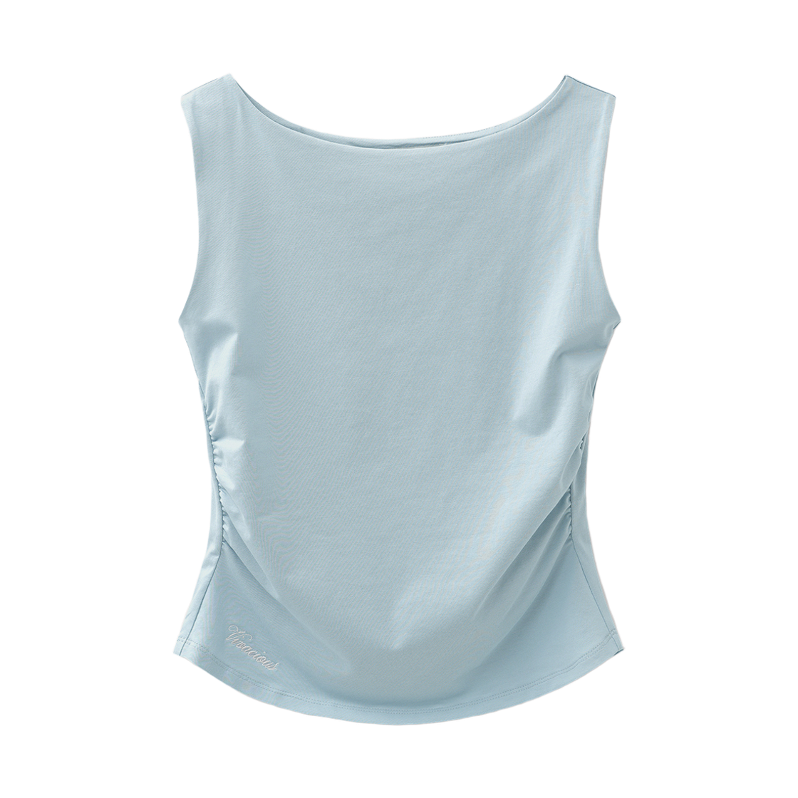 VV62TS11SOR VIVACIOUS  Rshel Boat-neck Shirring Sleeveless SORA