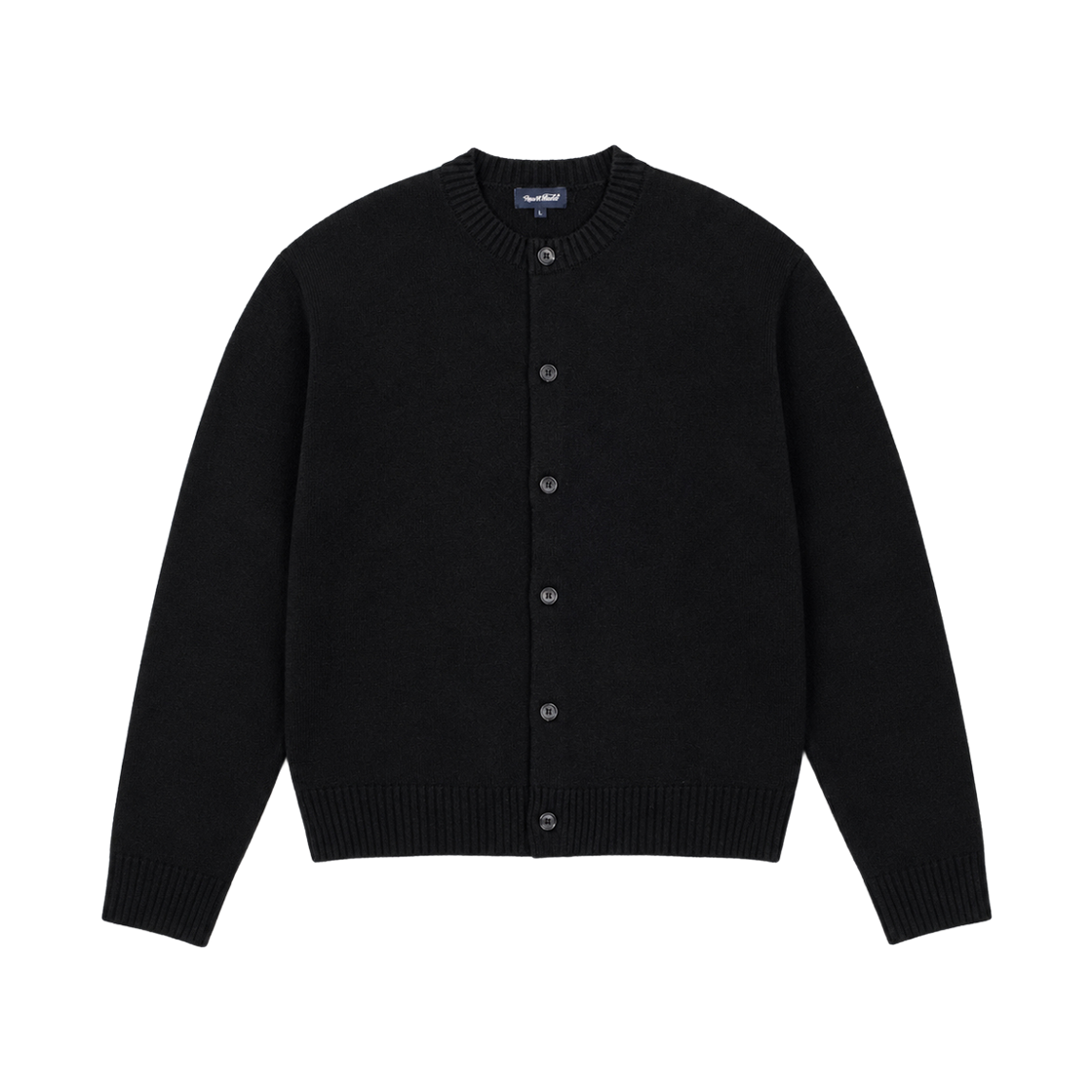 Clothes06 NUART STUDIO Arbo Round Neck Cropped Cardigan Black