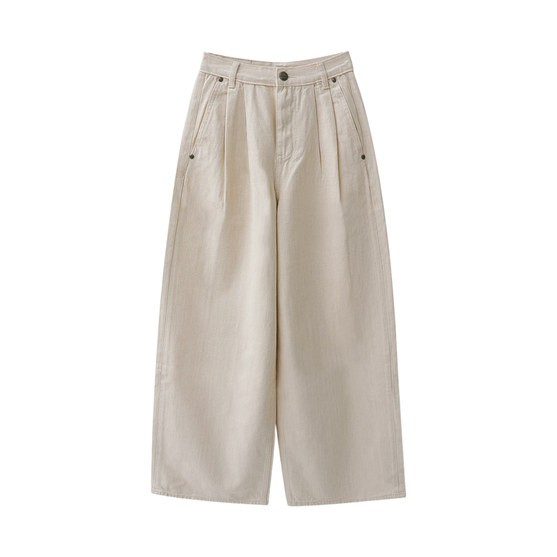 VV61PT02OT VIVACIOUS Jours Two-Tuck Pants OATMEAL