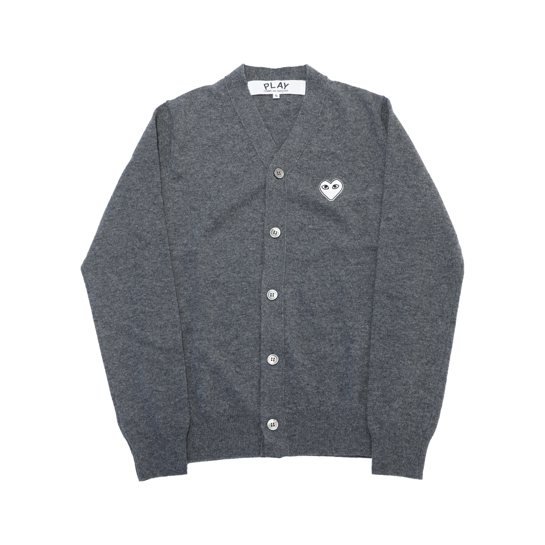 ITVAQ237ITWQ Comme des Garcons Medium Knit Cardigan Gray