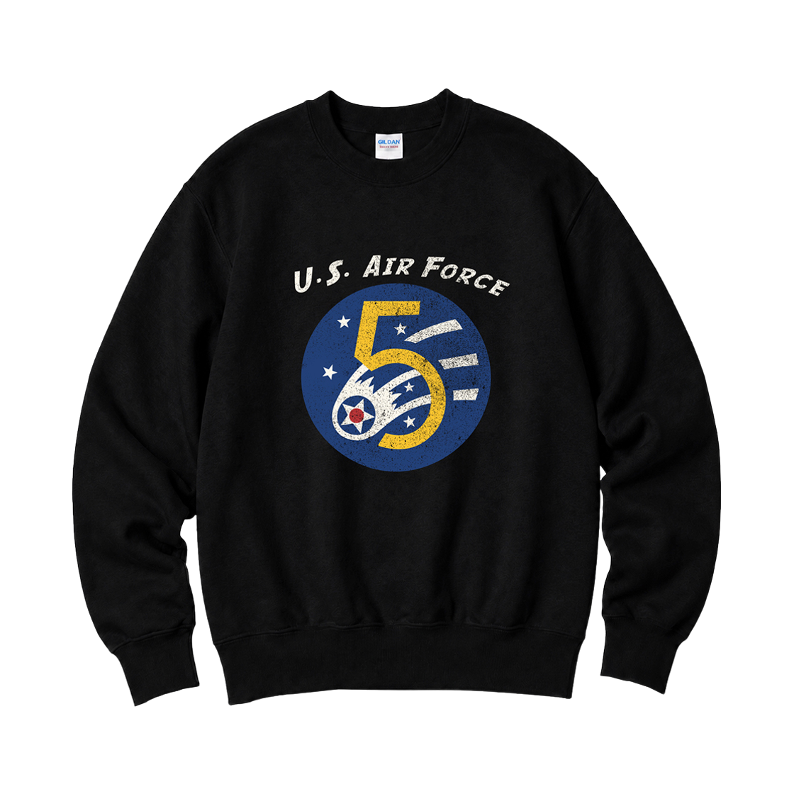88000_copy Gildan X Vintage Collection U.S AIR FORCE Crewneck Sweat shirt Black