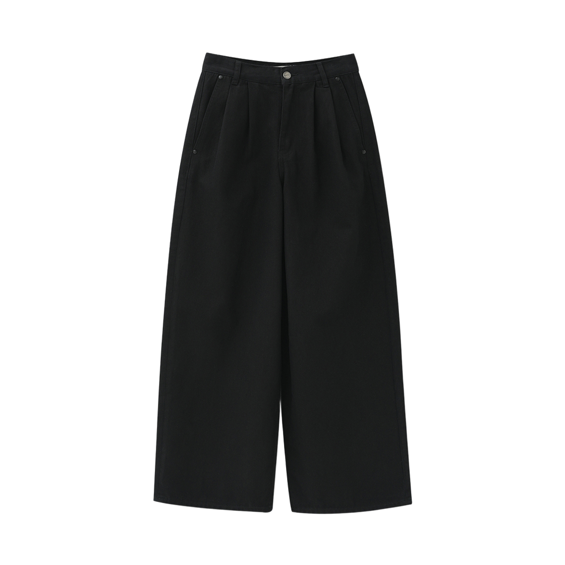 VV61PT02BK VIVACIOUS Jours Two-Tuck Pants BLACK