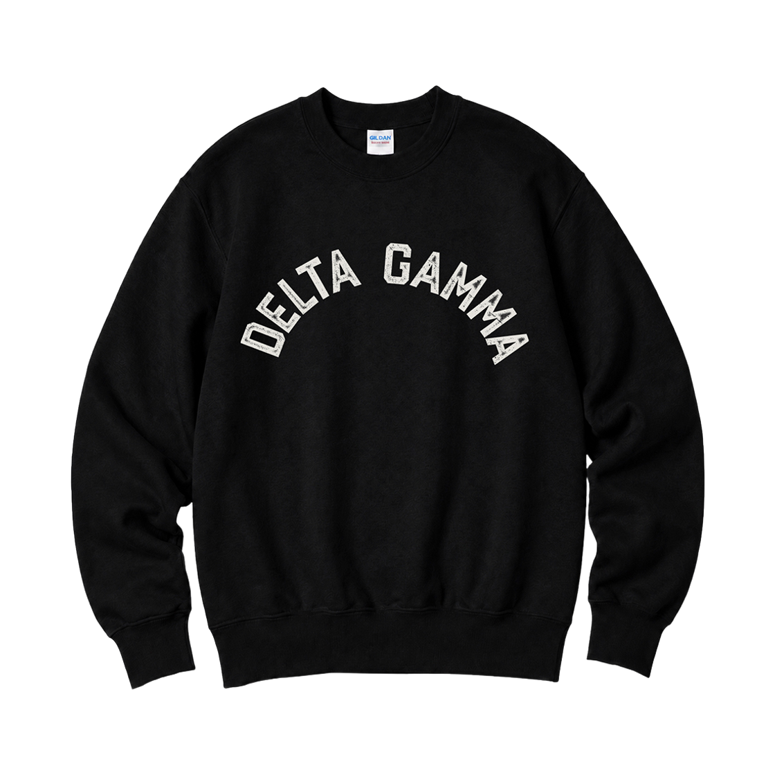 88000_copy Gildan X Vintage Collection DELTA GAMMA Crewneck Sweat shirt Black