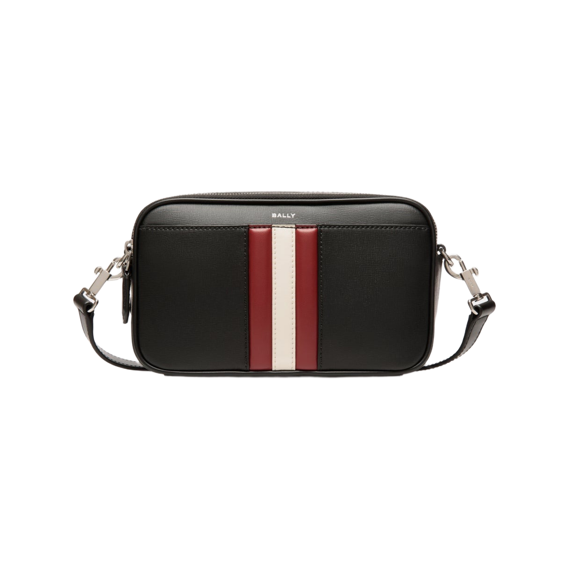 발리 미토스 리사이클 레더 크로스바디백 블랙(Bally Mythos Crossbody Bag in Recycled Leather Black)