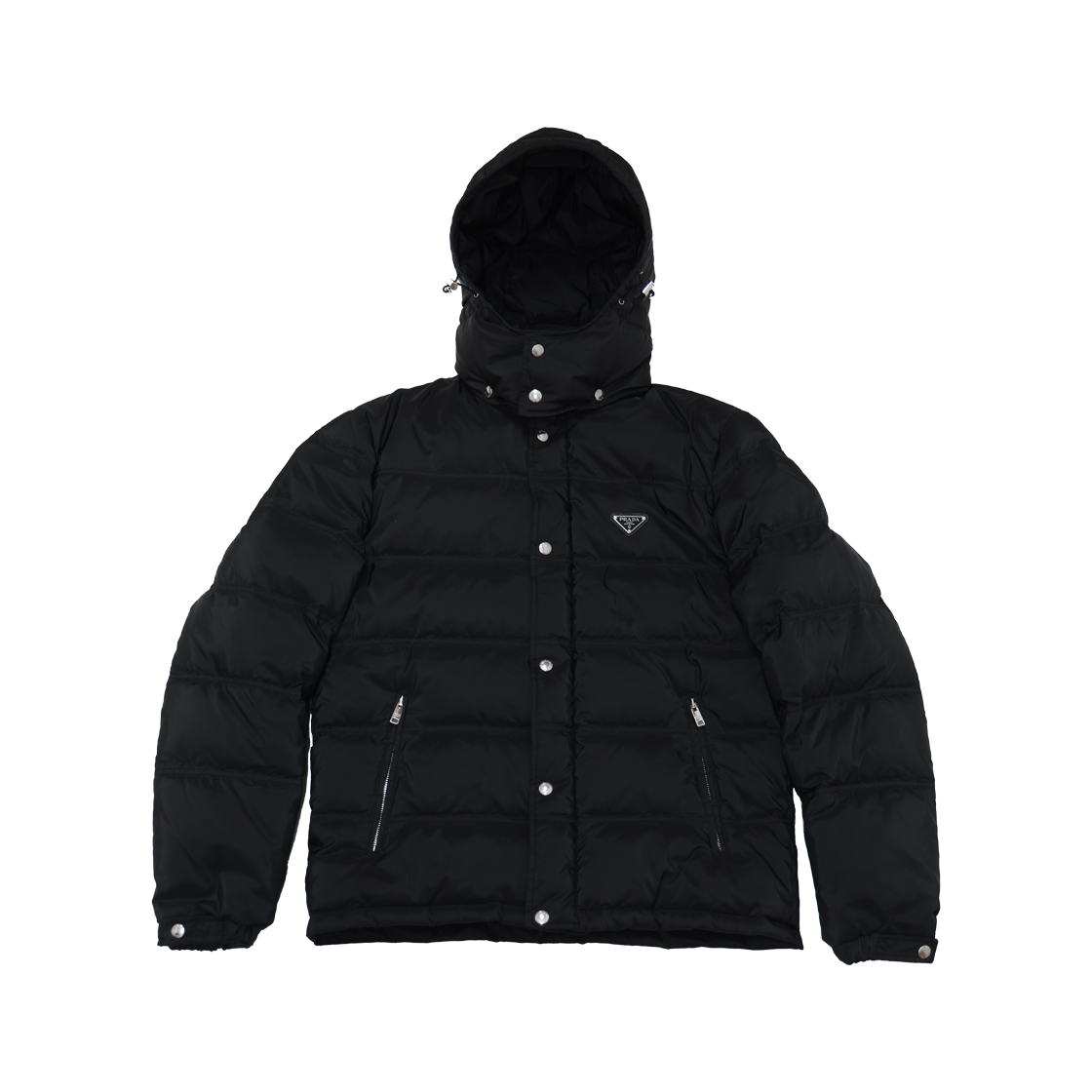 ITCHM47FWETG Prada Black Hooded Down Jacket